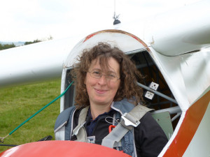 Katharine York, secretary, webmaster, and - more importantly - glider pilot